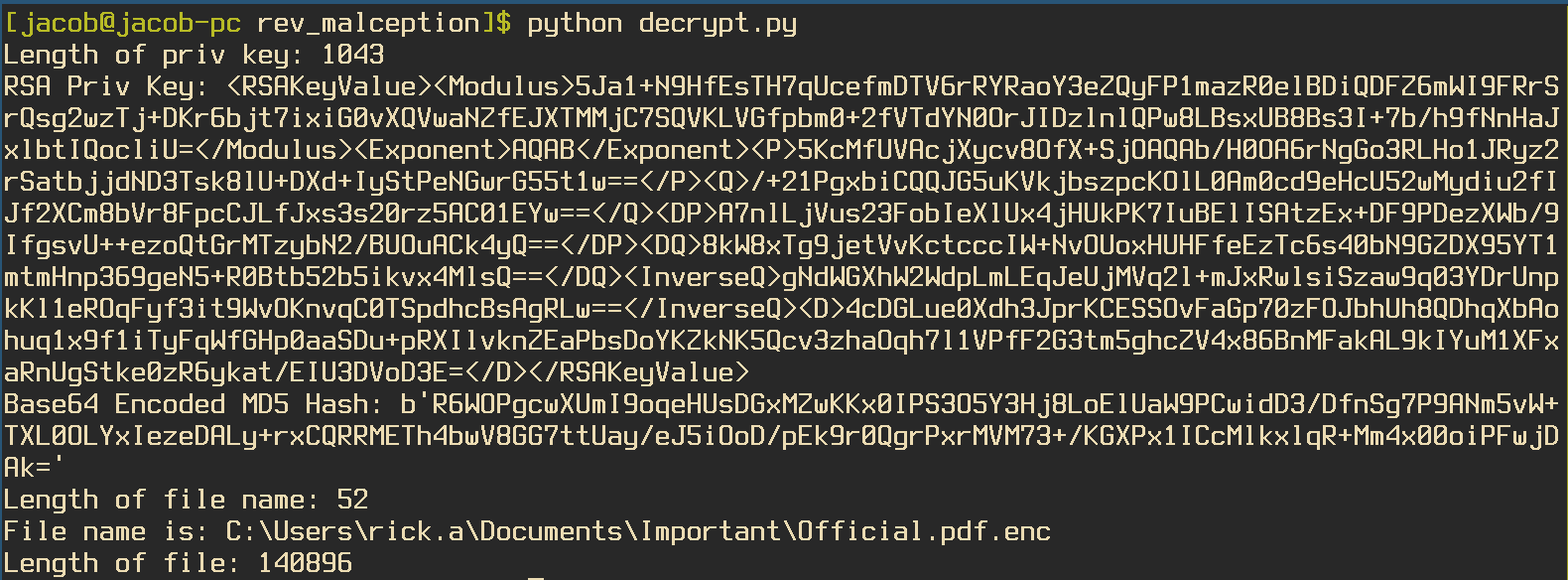 Verifying python script works
