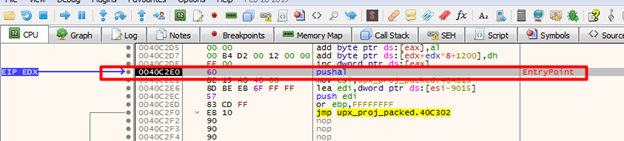 Entrypoint of packed application
