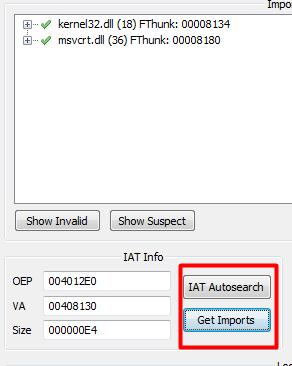 IAT Autosearch and Get Imports in Scylla